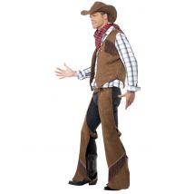 Sur-pantalon Cowboy Western Homme - Thème: Western - Couleur: Marron - Taille: XL