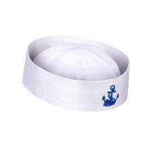 Chapeau Marin Homme - Thème: Uniforme - Couleur: Blanc - Taille: Taille Unique