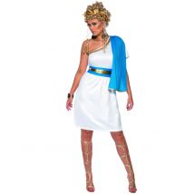 Déguisement Romaine Chic Femme - Thème: Déguisements Par Lettre - Couleur: Bleu - Taille: L