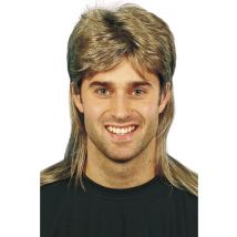Perruque Mulet Blonde Méchée Homme - Thème: Rétro - Couleur: Blond - Taille: Taille Unique