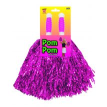 Pompon Violet Métallique - Thème: Rétro - Couleur: Violet - Taille: Taille Unique