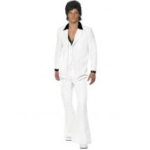 Déguisement Disco Homme Blanc - Thème: Rétro - Couleur: Blanc - Taille: M