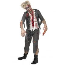 Déguisement Zombie Écolier Homme Halloween - Thème: Magie Et Horreur - Couleur: Noir - Taille: L