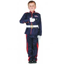 Déguisement Soldat Enfant - Thème: Uniforme - Couleur: Bleu - Taille: M 7-9 ans (120-130 cm)