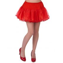 Jupon Rouge En Tulle Femme - Thème: Les Incontournables - Couleur: Rouge - Taille: Taille Unique