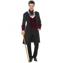 Déguisement Vampire Homme Halloween - Thème: Déguisements Par Lettre - Couleur: Noir - Taille: M