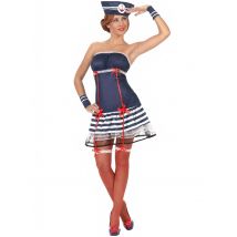 Déguisement marin sexy robe bustier femme