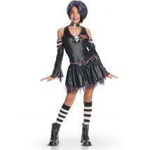 Déguisement Gothique Malice Enfant Pour Fille - Thème: Magie Et Horreur - Couleur: Noir - Taille: 5 à 6 ans