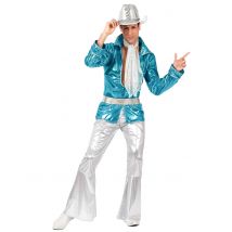 Déguisement Disco Bleu Homme - Thème: Disco - Couleur: Bleu - Taille: M / L