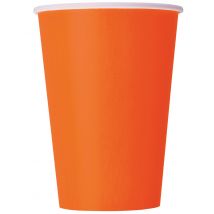 8 Gobelets En Carton Orange 210 Ml - Thème: Magie Et Horreur - Couleur: Orange - Taille: Taille Unique
