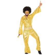 Déguisement Disco Doré Homme - Thème: Disco - Couleur: Doré - Taille: M / L