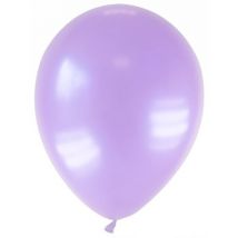 12 Ballons Métallisés Parme 28 Cm - Thème: Hippies - Couleur: Violet - Taille: Taille Unique