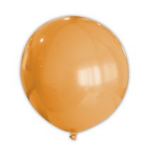 Ballon Orange 80 Cm - Thème: Magie Et Horreur - Couleur: Orange - Taille: Taille Unique