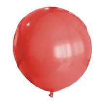 Ballon Rouge 80 Cm - Thème: Couleurs - Couleur: Rouge - Taille: Taille Unique