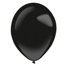100 Ballons Noirs 27 Cm - Thème: Magie Et Horreur - Couleur: Noir - Taille: Taille Unique