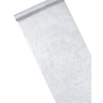 Chemin De Table Intissé Métallisé Argenté 30 Cm X 5 M - Thème: Couleurs - Couleur: Argenté / gris - Taille: Taille Unique
