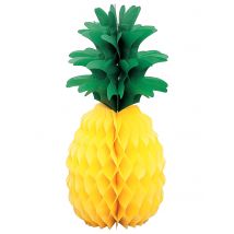 Décoration Ananas En Papier 35 Cm - Thème: Hawaï - Couleur: Jaune - Taille: Taille Unique