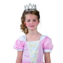 Diadème À Strass Princesse Enfant - Thème: Princesses - Couleur: Argenté / gris - Taille: Taille Unique