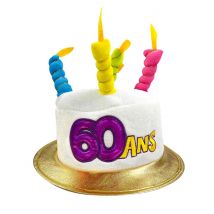 Chapeau Age 60 Adulte - Thème: Humour - Couleur: Blanc - Taille: Taille Unique