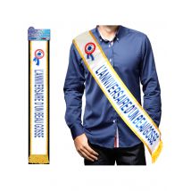 Echarpe Bleue L'anniversaire D'un Beau Gosse - Thème: Humour - Couleur: Bleu - Taille: Taille Unique