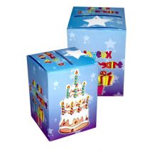 Urne Joyeux Anniversaire - Coloré - Taille: Taille Unique