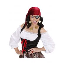 Kit Collier Et Bloucles D'oreilles Pirate Adulte - Thème: Pirates - Couleur: Coloré - Taille: Taille Unique