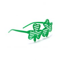 Lunettes Humoristiques Trèfles Verts Saint-patrick - Thème: Couleurs - Couleur: Vert - Taille: Taille Unique