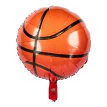 Ballon Aluminium Basketball - Thème: Sportifs - Couleur: Orange - Taille: Taille Unique