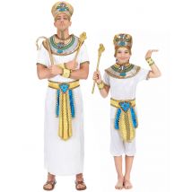 Déguisement De Couple Egyptien Père Et Fils - Thème: Déguisements Parents / Enfants - Couleur: Blanc - Taille: Taille Unique