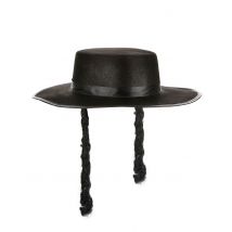 Chapeau Rabbi Adulte - Thème: Religions - Couleur: Noir - Taille: Taille Unique