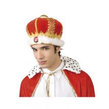 Coiffe Roi Adulte - Thème: Médiéval - Couleur: Doré - Taille: Taille Unique