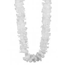 Collier Hawaï Blanc - Thème: Hawaï - Couleur: Blanc - Taille: Taille Unique