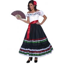Déguisement Danseuse Mexicaine Femme - Thème: Peuples Du Monde - Couleur: Coloré - Taille: L