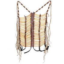 Bustier Indien Adulte - Thème: Western - Couleur: Rouge - Taille: Taille Unique