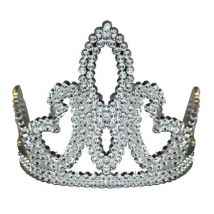 Diadème Princesse Argenté Fille - Thème: Idées Cadeau Filles - Couleur: Argenté / gris - Taille: Taille Unique