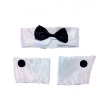 Set Strip-teaser - Thème: Humour - Couleur: Blanc - Taille: Taille Unique