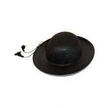 Chapeau Curé Adulte - Thème: Religions - Couleur: Noir - Taille: Taille Unique
