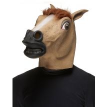 Masque Cheval Marron Adulte - Thème: Animaux Et Petites Bêtes - Couleur: Marron - Taille: Taille Unique