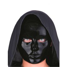 Masque Visage Noir Adulte - Thème: Couleurs - Couleur: Noir - Taille: Taille Unique