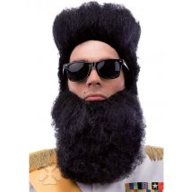Barbe Noire Dictateur Adulte - Thème: Uniforme - Couleur: Noir - Taille: Taille Unique