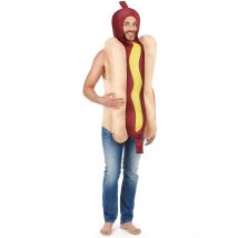 Déguisement Hot Dog Adulte - Thème: Humour - Couleur: Coloré - Taille: Taille Unique