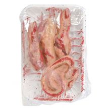 Plateau Morceaux Humains Ensanglantés Halloween - Thème: Magie Et Horreur - Couleur: Rouge - Taille: Taille Unique