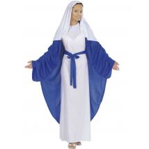 Déguisement Marie Femme Noël - Thème: Crèche It - Couleur: Bleu - Taille: S