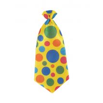 Cravate À Pois Clown Adulte - Thème: Clowns, Cirque - Couleur: Vert - Taille: Taille Unique