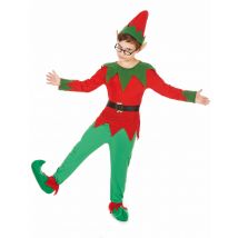 Déguisement Elfe Garçon - Thème: Déguisements Par Lettre - Couleur: Vert - Taille: L 10-12 ans (130-140 cm)