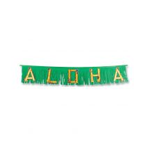 Guirlande Verte Aloha - Thème: Hawaï - Couleur: Vert - Taille: Taille Unique