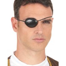 Cache Oeil Adulte - Thème: Pirates - Couleur: Noir - Taille: Taille Unique