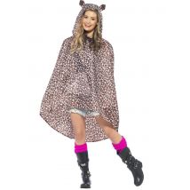 Poncho Léopard Adulte - Thème: Déguisements Par Lettre - Couleur: Marron - Taille: M