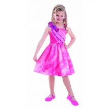 Déguisement Barbie Fille - Thème: Déguisements Par Lettre - Couleur: Rose - Taille: 3-4 ans (94-104 cm)