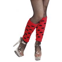 Jambières À Pois Rouge Et Noire - Thème: Animaux Et Petites Bêtes - Couleur: Rouge - Taille: Taille Unique